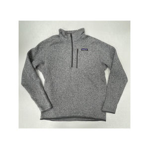 Patagonia Better Sweater 1/4 Zip Quarter Fleece Jacket Nickel Heathered Gray M